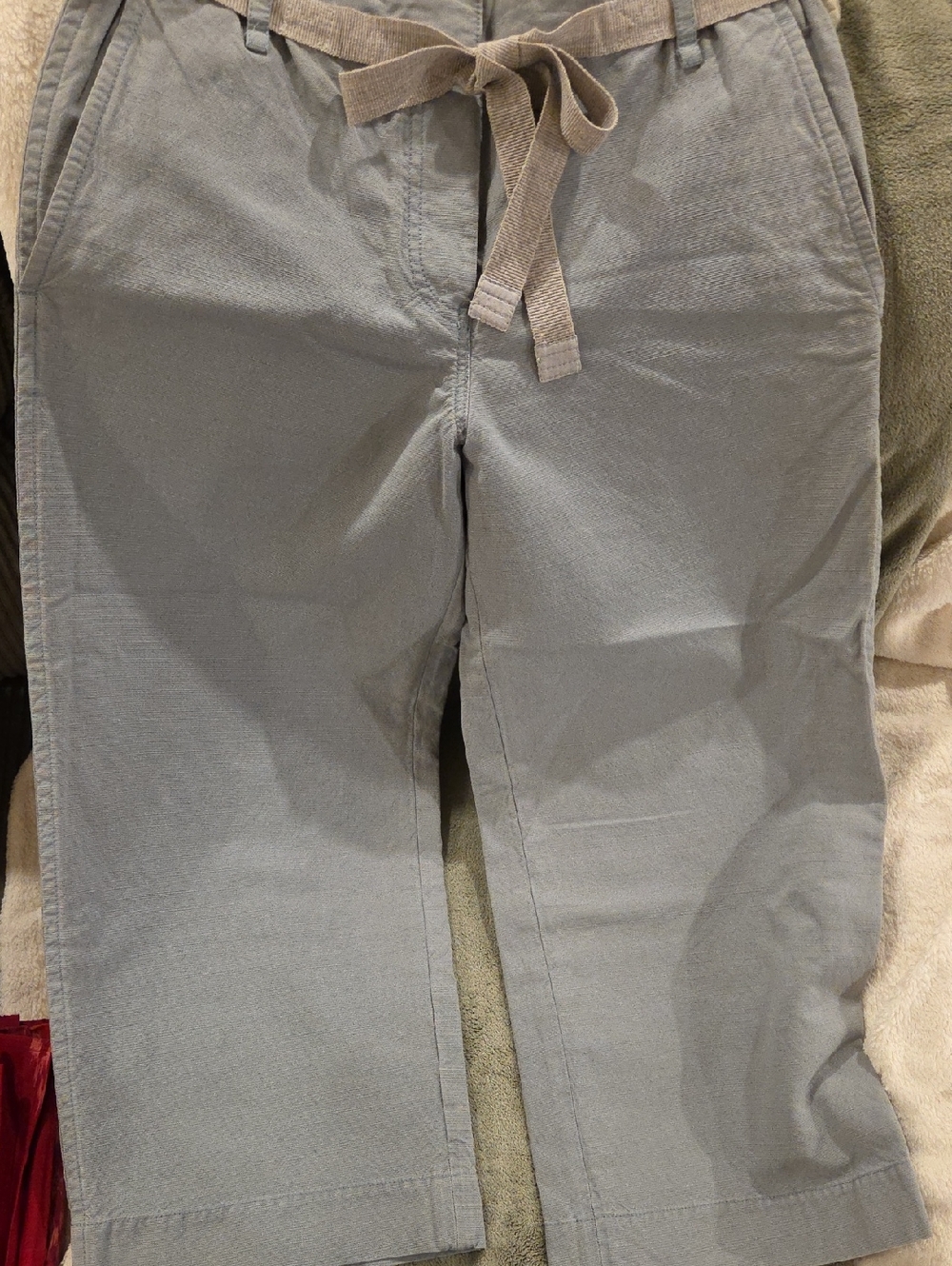 Marc Jacobs Women's Light Gray Cotton Chino Pants, Size 6